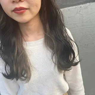 ロング カラー 馬場 瑞穂のヘアスタイル