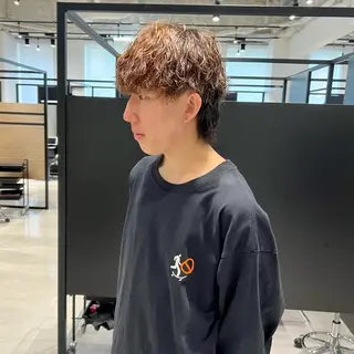 ミディアム パーマ メンズ kimika🥑 メンズ/髪質改善のヘアスタイル