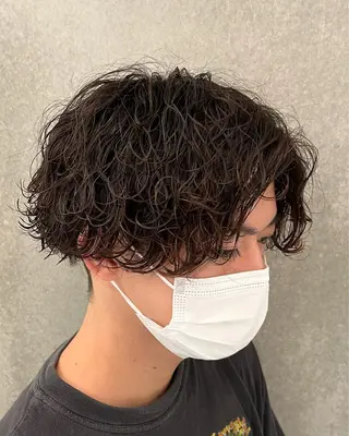 ミディアム パーマ メンズ 瀧野 翔吾【メンズ特化】のヘアスタイル