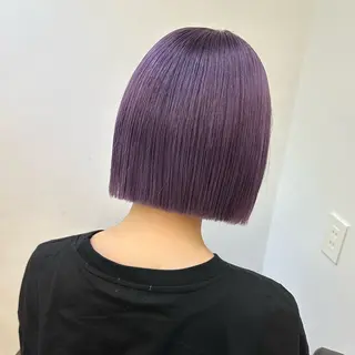 カラー Mio｜ぱつっとボブ ｜髪質改善ストレートのヘアスタイル