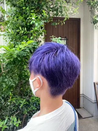ショート カラー メンズ ruearle所属・たつや ・のヘアスタイル