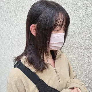 ミディアム カラー 社内カット講師・店長 菅原賢一のヘアスタイル