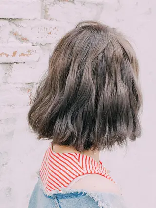 ミディアム カラー 福島 浩司のヘアスタイル