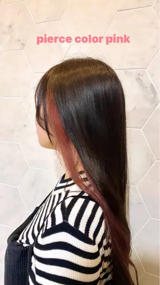 ロング カラー そうや🐺ブリーチ/ デザインカラーのヘアスタイル