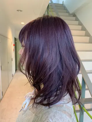 セミロング GO TODAY SHAIRE SALON所属・miu （ミユ）のヘアスタイル