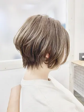 ショート カラー ヘアアレンジ Agu hair aimer所属・古林 紘のヘアスタイル