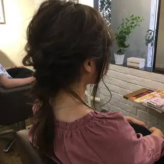 セミロング カラー ヘアアレンジ 上川 美幸のヘアスタイル