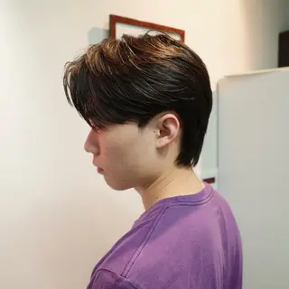 メンズ 【1.NK】Solon船橋002号室所属・友野飛翔/メンズ特化 /センターパートのヘアスタイル