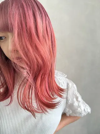 セミロング カラー 似合わせ小顔ショート /akane🐰♥️のヘアスタイル