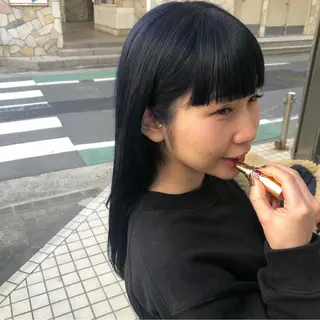 ロング カラー 韓国風デザイン 💐MIZUKI💐のヘアスタイル