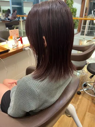 ミディアム カラー すばる/縮毛矯正 /似合わせカラーのヘアスタイル