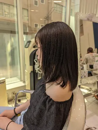 ミディアム カラー 髪質改善カラー特化 上村保幸のヘアスタイル