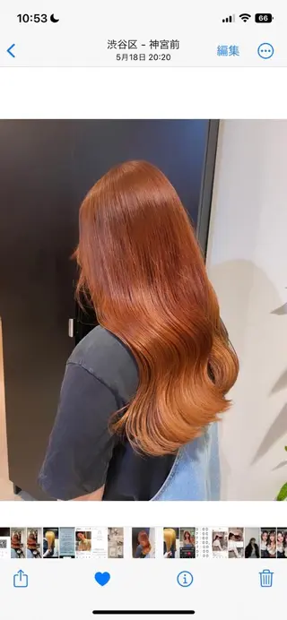 ロング 艶髪カラー✨ misaki .のヘアスタイル