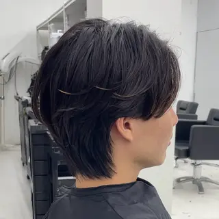 ミディアム パーマ メンズ 【柏メンズパーマ職人 】店長　KAZUMAのヘアスタイル