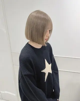 ミディアム りおな/エクステ /ミルクティーカラーのヘアスタイル