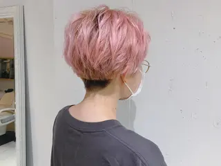 ショート カラー タカハシ ハヤトのヘアスタイル