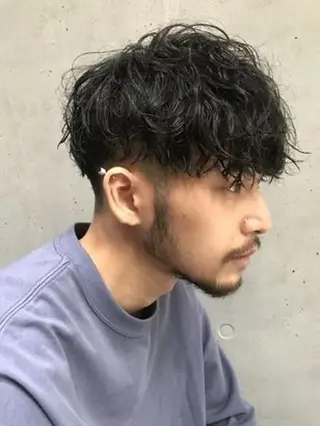 パーマ メンズ sunvalley所属・白髪染め 解決‼️のヘアスタイル