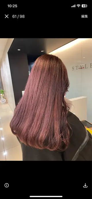 ロング カラー ブリーチしても艶々 🫧暖色カラーすずなのヘアスタイル