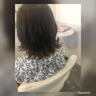 ミディアム カラー 大森 有紗のヘアスタイル