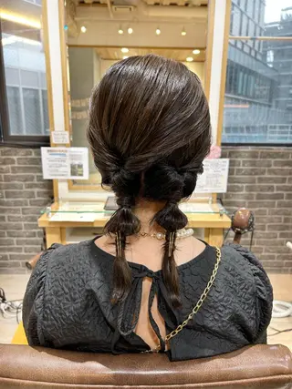 セミロング ヘアアレンジ Ami 🕊✨のヘアスタイル