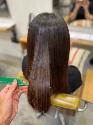 ロング 米澤 凌華のヘアスタイル