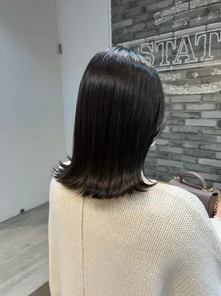 セミロング カラー 韓国ヘア☁️ mitsukiのヘアスタイル