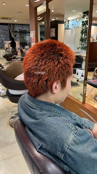 ショート カラー メンズ 大野 桃果のヘアスタイル