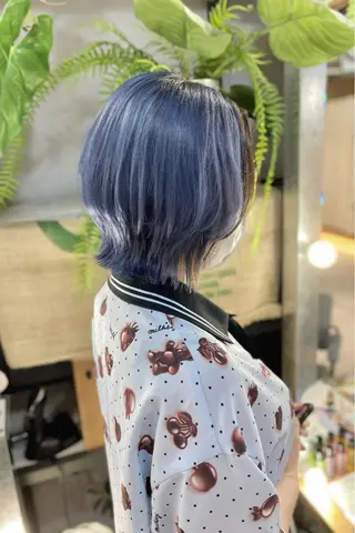 ミディアム カラー 菊地 紗矢のヘアスタイル