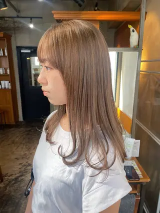 ロング カラー 梅田美容室 山崎海波のヘアスタイル