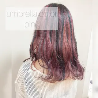 セミロング カラー ヘアアレンジ 🌈haru🌻 藤沢ハイトーン🌈のヘアスタイル