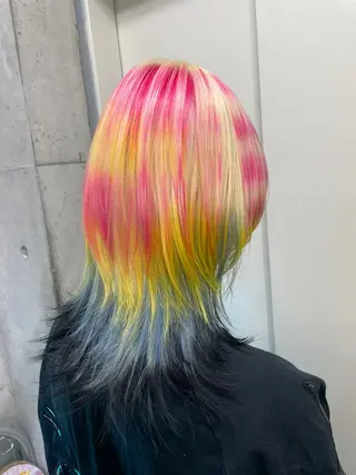 ミディアム ⛓️ブリーチ・ウルフ 特化⛓️MAKIのヘアスタイル