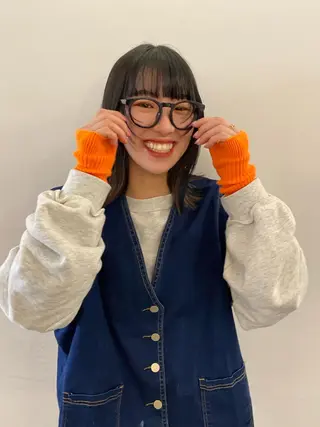 ミディアム カラー パーマ、髪質改善 菊地美月のヘアスタイル