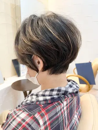 ショート 地毛風ストレート ⚡️下ノ村柊斗⚡️のヘアスタイル