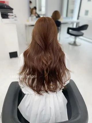 セミロング カラー ヘアアレンジ Ella所属・nana【艶髪】/ レイヤー/縮毛矯正のヘアスタイル