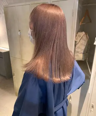 セミロング カラー ブリーチ/アレンジ 天満/chihiroのヘアスタイル