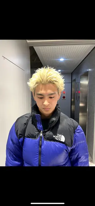 ショート カラー メンズ メンズ特化⚡️パーマ テッタのヘアスタイル