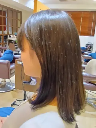 カラー セミロング 小林暢🌟Orque 髪質改善サロン🌙のヘアスタイル