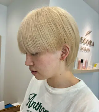 ショート カラー メンズ メンズカット ボブ/米崎駿也のヘアスタイル