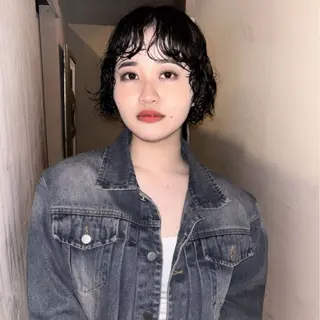 ショート パーマ hair salon　丹tan所属・Rena✴︎トレンド ×スタンダードMIXのヘアスタイル