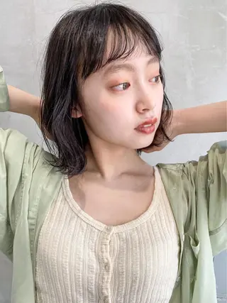 ミディアム カラー パーマ ヘアアレンジ メンズ キッズ ネイル マツエク・マツパ 韓国ヘア🫧 KAZUTOのヘアスタイル