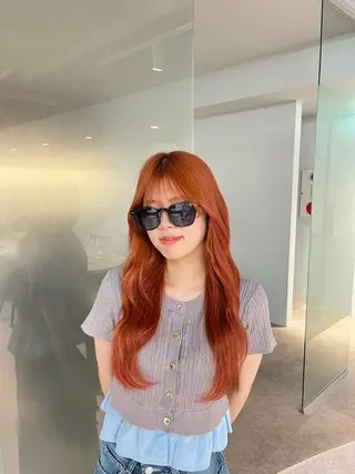 ロング カラー FILMS hotchiのヘアスタイル