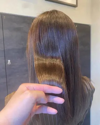 セミロング 韓国風cut/ 縮毛矯正/正岡幹康のヘアスタイル