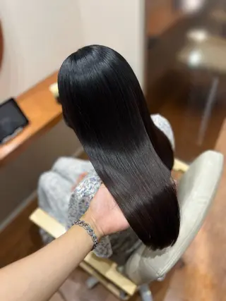 セミロング 透明感&巻き髪 韓国ヘア　YUKIのヘアスタイル
