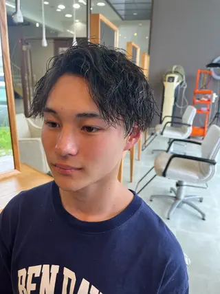 ショート パーマ メンズカット/メンズ パーマ/安田海斗のヘアスタイル