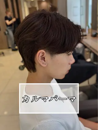 パーマ メンズ 波巻きスパイラル・ カルマ/aoiのヘアスタイル