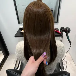 ロング 髪質改善/縮毛矯正 艶カラー/珠聡のヘアスタイル
