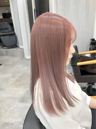 ロング カラー 透明感カラー/レイヤ ーhinata.のヘアスタイル