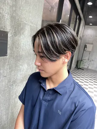 ショート 🇺🇸ルミナ🔥 海外ハイライトのヘアスタイル