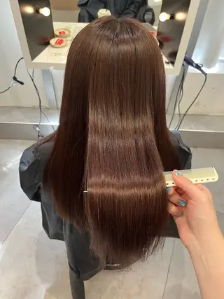 ロング HONOKA/ ブリーチ無し艶カラーのヘアスタイル