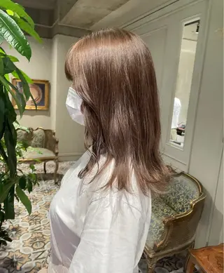 セミロング 原 菜帆のヘアスタイル